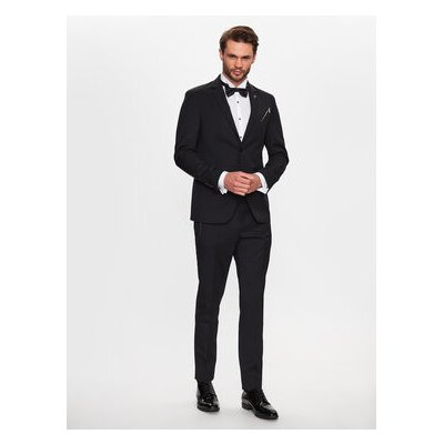 KARL LAGERFELD Společenské kalhoty 255047 532083 Černá Regular Fit – Zboží Dáma