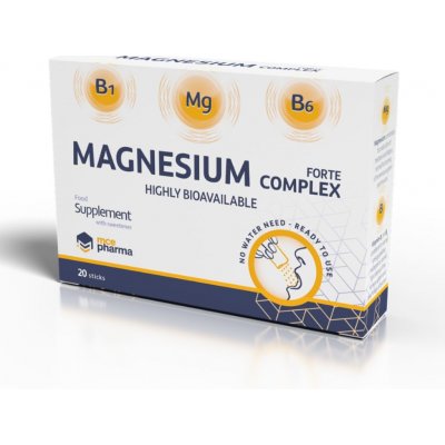 mcePharma Magnesium complex biodostupný hořčík rozpustný v ústech 20 sáčků – Zbozi.Blesk.cz