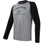 Sensor Merino Active Adventure pánské triko dl.rukáv šedá/černá – Zboží Dáma