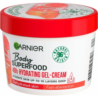 Garnier Body Superfood Hydrating Gel-Cream ( dehydratovaná pokožka ) hydratační gelový krém s melounem 380 ml – Zbozi.Blesk.cz