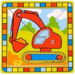 Bigjigs Vkládací puzzle bagr – Sleviste.cz