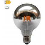Diolamp LED Filament zrcadlová žárovka 8W/230V/E27/2700K/900Lm/180°/DIM, stříbrný vrchlík – Hledejceny.cz