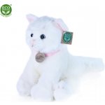 Eco-Friendly Rappa kočka sedící bílá 25 cm – Zboží Mobilmania