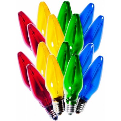 EXIHAND Žárovky pro řetěz LED FELICIA Filament SV-16 E-10 14V 16ks MIX barev (1ks) – Hledejceny.cz