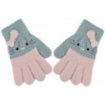 Dětské zimní prstové rukavičky Kitty 12cm šedá růžová – Hledejceny.cz