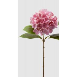Umělá květina hortenzie růžová 1ks, 60cm - Světle růžová