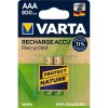 Baterie nabíjecí Varta Recycled AAA 800 mAh 2ks 56813101402