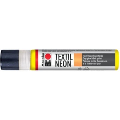 Kontura Marabu Textil Liner Neon 25 ml žlutá fluo