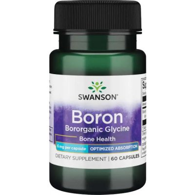 Swanson Boron from Albion Boroganic Glycine Bor glycinát 6 mg 60 kapslí