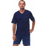 1P1832 pánské pyžamo krátké modré – Zboží Mobilmania