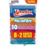 Spontex Microfibre utěrka 30 x 30 cm 8 + 2 ks – Zboží Mobilmania