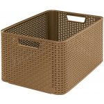 CURVER Úložný box "RATTAN STYLE2"- L - dark mocha – Hledejceny.cz