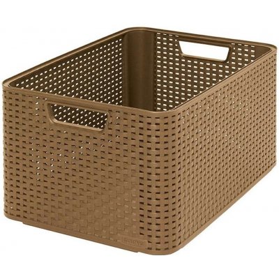 CURVER Úložný box "RATTAN STYLE2"- L - dark mocha