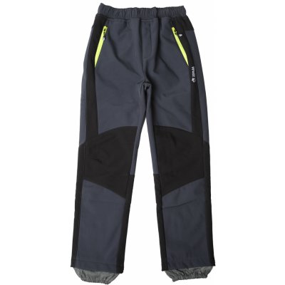 Wolf B2296 Chlapecké softshellové kalhoty zateplené šedá/ černá kolena – Zboží Mobilmania