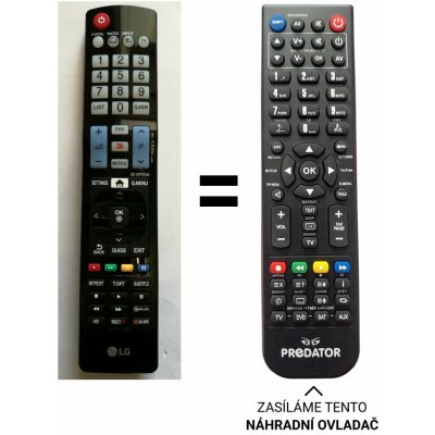 Dálkový ovladač Predátor LG AKB73756560 – Zboží Živě