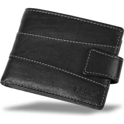 Černá pánská kožená peněženka na šířku PPN262 – Zboží Mobilmania