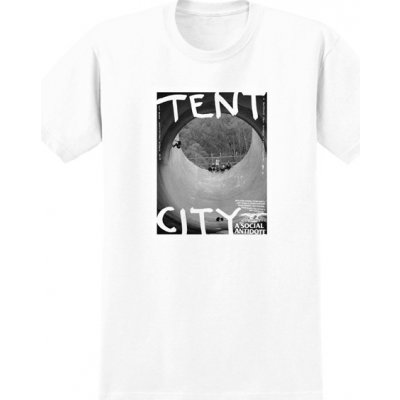 Antihero TENT CITY WHT pánské tričko s krátkým rukávem
