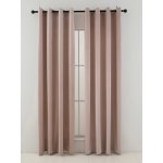 MKLuzkoviny.cz Sametové zatemňovací závěsy Cesar pudrové - 140 x 160 cm (2ks) - kroužky – Zboží Mobilmania