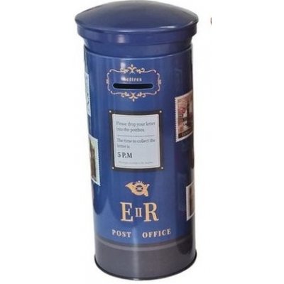 pokladnička ANG.SCHRÁNKA 3barvy d10x25cm otvír.,plech – Zboží Dáma