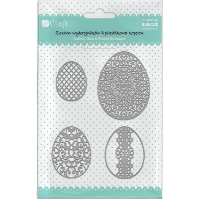 DP Craft Vyřezávací šablona Easter Eggs 4 kusy – Zboží Dáma