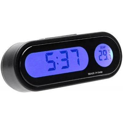 Digitální hodiny s teploměrem do auta | Zboží Auto