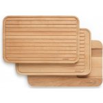 Prkénko na krájení, sada 3 ks, hnědá, dřevo, Brabantia – Zboží Dáma