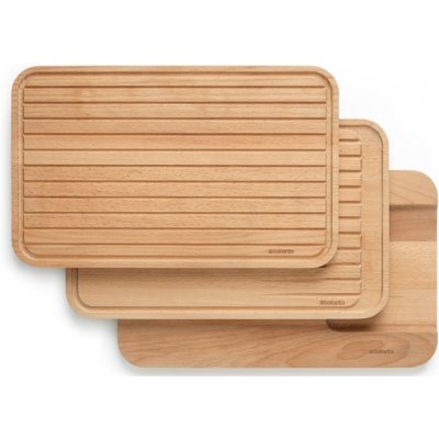 Prkénko na krájení, sada 3 ks, hnědá, dřevo, Brabantia – Zboží Dáma