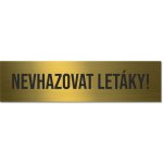 Štítek nevhazovat letáky - schránka – Zboží Dáma