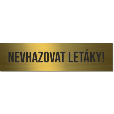Štítek nevhazovat letáky - schránka – Zboží Dáma