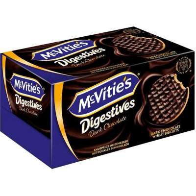 McVitie's Digestives pšeničné máslové sušenky s polevou z hořké čokolády 200 g – Sleviste.cz