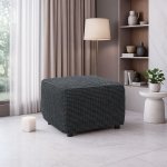 Nueva Textura strečový potah na taburet Rubinia antracitový 40 - 60 cm – Zbozi.Blesk.cz