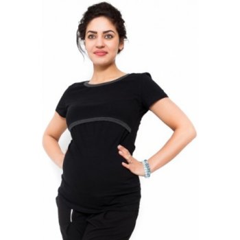 Be MaaMaa těhotenské kojící triko Aldona černá