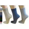 Pondy dámské ponožky 100% bavlna žebro Hnědá