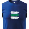 Dětské tričko Canvas dětské tričko Turistická značka zelená, modrá 2079