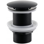 Cerano Umyvadlová výpusť, 5/4“ click-clack bez přepadu, černá matná, CER-CC-B – Zboží Dáma