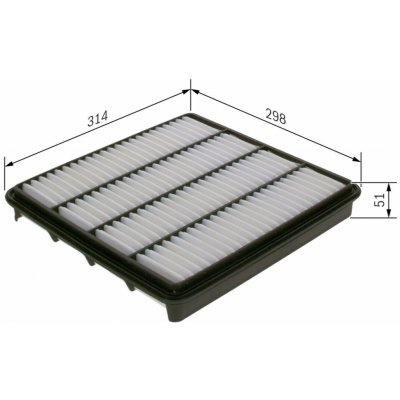 Vzduchový filtr BOSCH F 026 400 226 – Hledejceny.cz