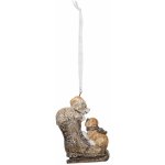Clayre & Eef Závěsná vánoční ozdoba psů v botě 6*2*8 cm – Hledejceny.cz