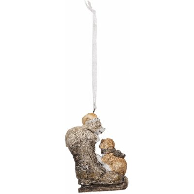 Clayre & Eef Závěsná vánoční ozdoba psů v botě 6*2*8 cm – Hledejceny.cz