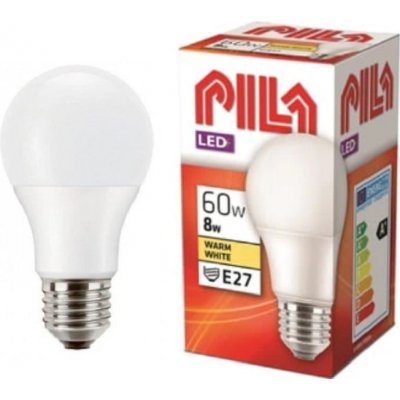 Pila LED žárovka E27 PILA A60 FR 8,5W 60W teplá bílá 2700K – Zboží Mobilmania