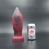 Anální kolík Topped Toys Deep Space 100 Forge Red, prémiový silikonový anální kolík 25 x 8,1 cm