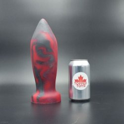 Topped Toys Deep Space 100 Forge Red, prémiový silikonový anální kolík 25 x 8,1 cm