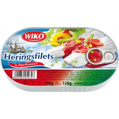 WIKO Heringsfilets in Paprikasauce 200 g – Zboží Dáma