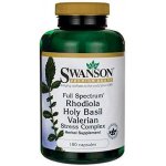 Swanson Rhodiola Holy Basil Valerian Stress Complex 180 kapslí – Hledejceny.cz