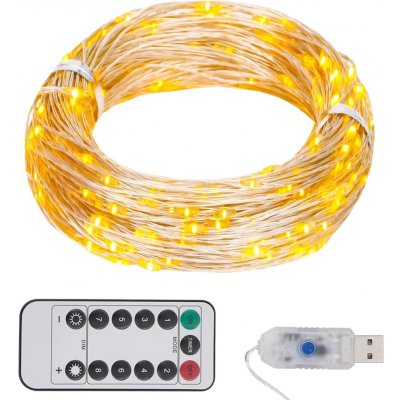 Nabytek XL Světelný LED řetěz se 150 LED diodami teplý bílý 15 m – Sleviste.cz