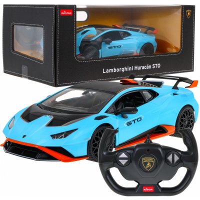 Rastar RC auto Lamborghini Huracán STO 2,4GHz, RTR modrá 1:14 – Zboží Dáma