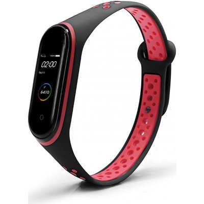 Xiaomi Mi Band 3/4 náhradní náramek Sportovní prodyšný Černo červený MBSCZ-4SPPRCCR – Zbozi.Blesk.cz