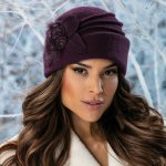 Krumlovanka dámská zimní čepice Woolmark fialová W-0153/2040 – Hledejceny.cz