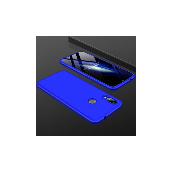 Pouzdro a kryt na mobilní telefon Pouzdro SES Oboustranné 360° celotělové plastové Xiaomi Redmi Note 7 - modré