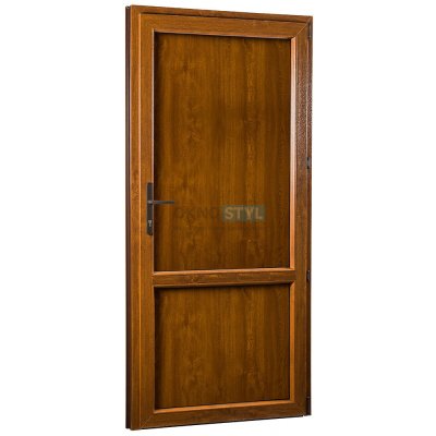 OKNOSTYL.cz REHAU Smartline+ plné pravé Bílá/Zlatý dub 98 x 208 cm – Hledejceny.cz