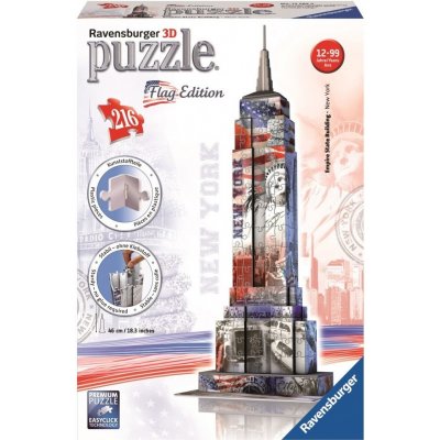 Ravensburger 3D puzzle Empire State Building Vlajková edice 216 ks – Zbozi.Blesk.cz